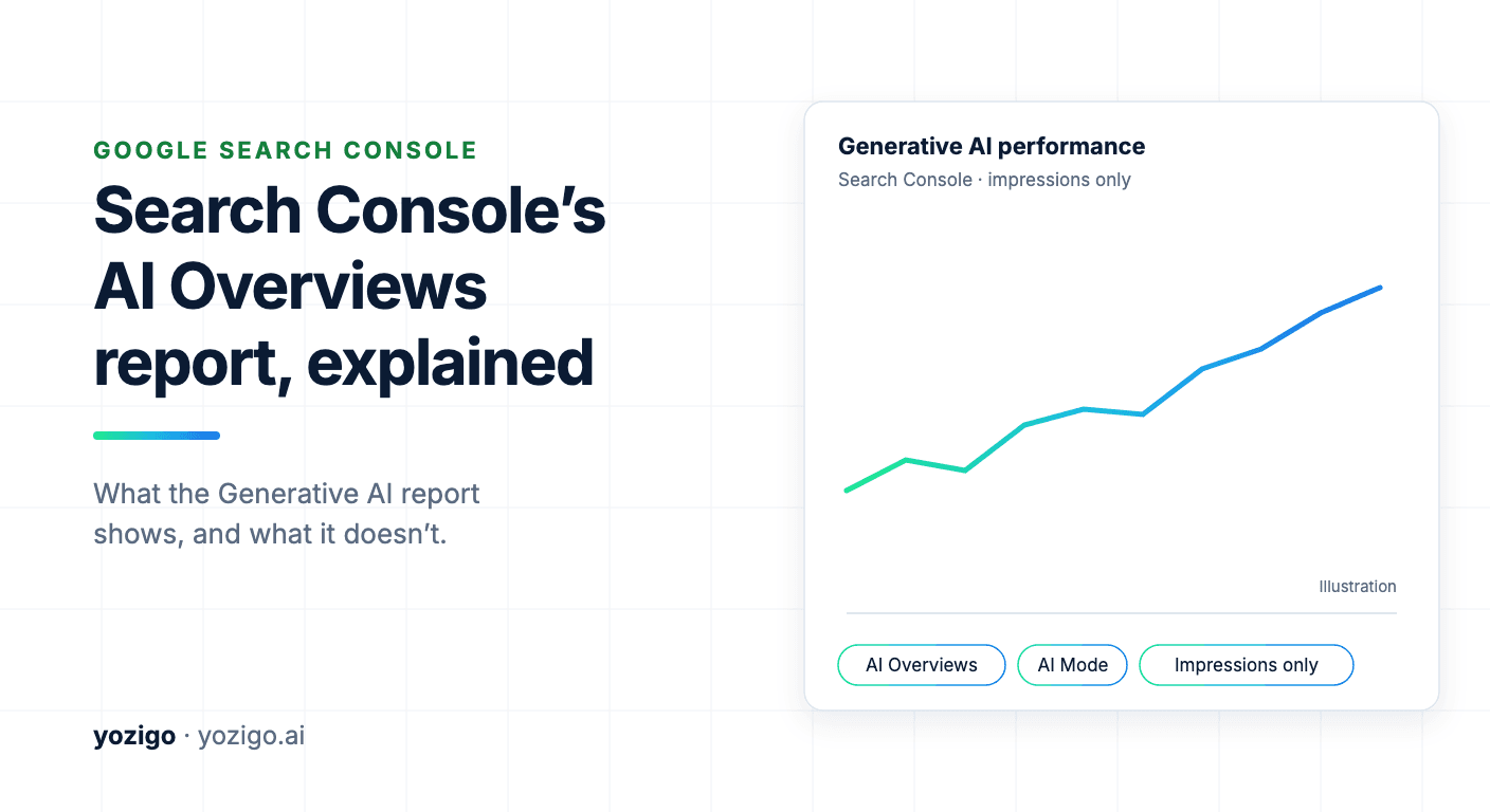 Does Search Console Show AI Overviews? New AI Report Explained