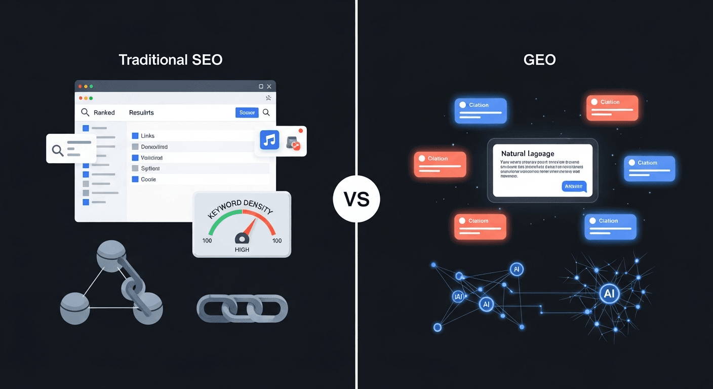 GEO vs. traditionell SEO: Vad är skillnaden?